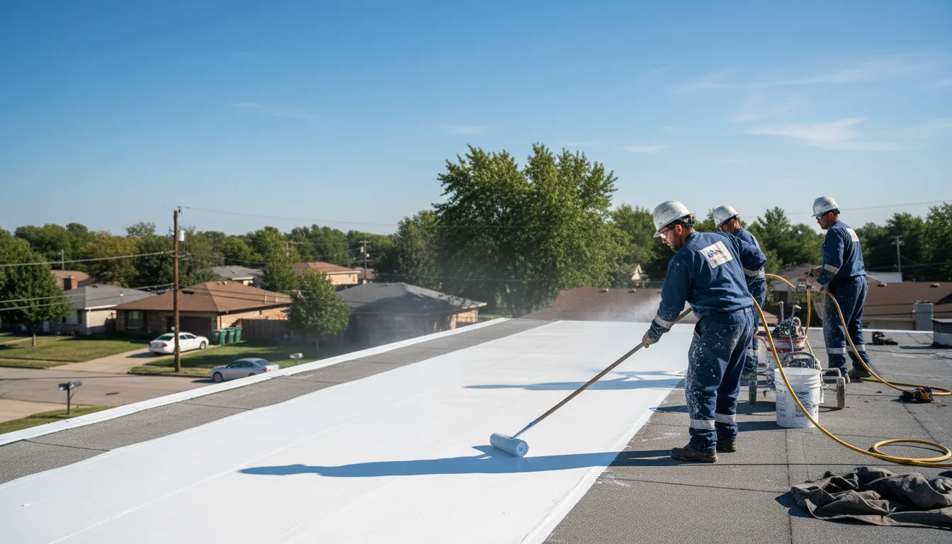 Commercial roof coating in Mogadore, OH near me